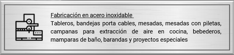fabricacion en acero inoxidable